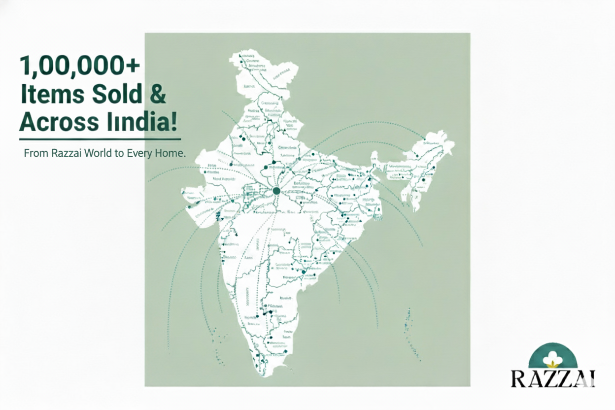India reach map — 1,00,000+ items sold